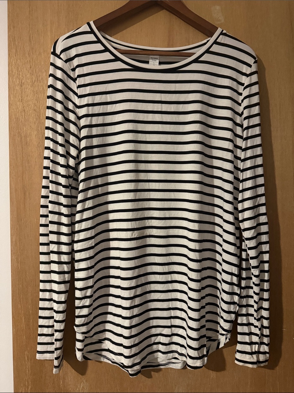 SO SOFT Long Sleeve Black & White Stripe Shirt